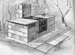 concrete or cider block barbecue plans
