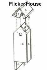 flicker birdhouse plans