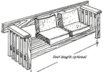 love seat bench plans