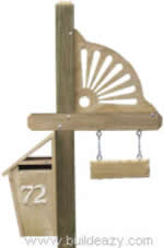 Australian style mailbox stand