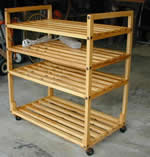TV stand on wheels
