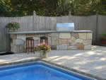 outdoor kitchen design - bar and grill
