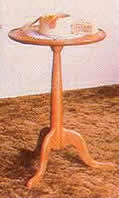 shaker style candle stand accent table plans