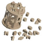 shaped hexagon learning box - toy plans