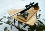 Shooting bench with swivel top