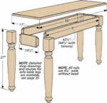 Sofa table plans