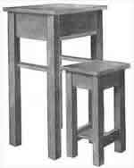 mission furniture plans - telephone stand