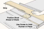 woodworking jigs - Thin strip ripping jig