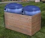 Trash can enclosure plans - dolly