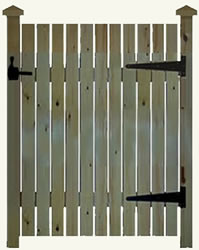 Typical wood gate