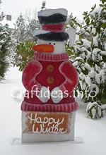 Christmas yard art plans - snowman snowflakes for sale